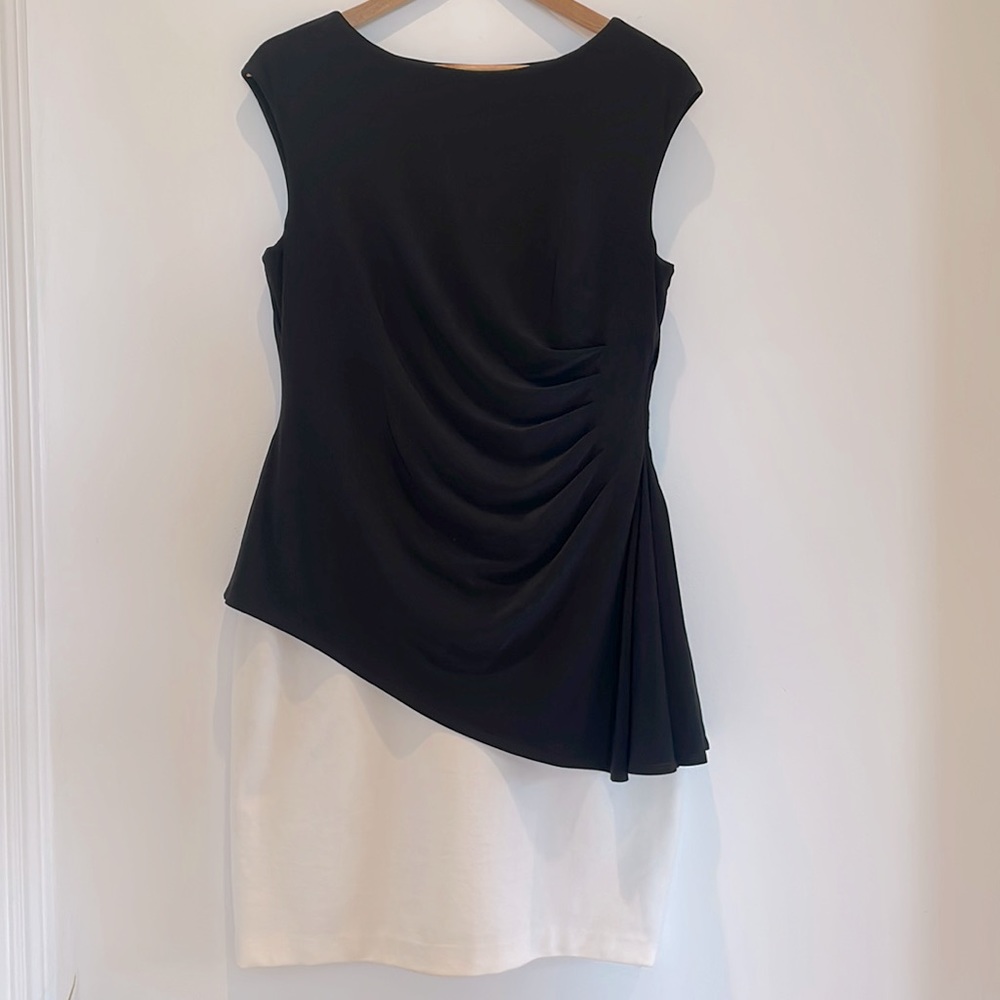 Ralph Lauren Side Ruched Knee Length Cocktail Dress.